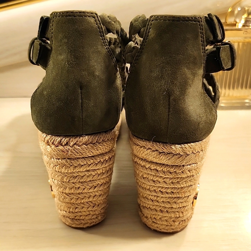 Tory Burch Green Suede Espidrilles - Picture 7 of 14